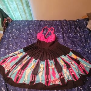 Pinup Couture Lydia Dress in Burlesque